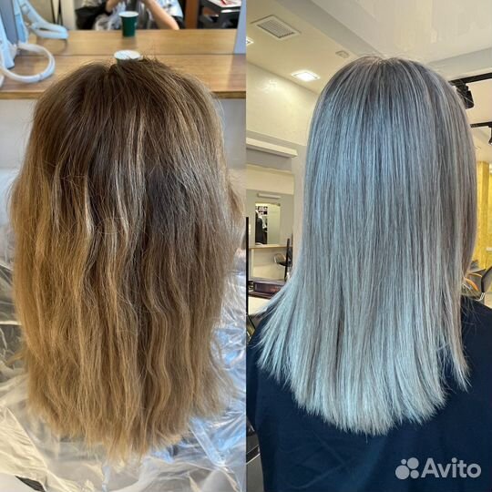 Модель на окрашивание волос