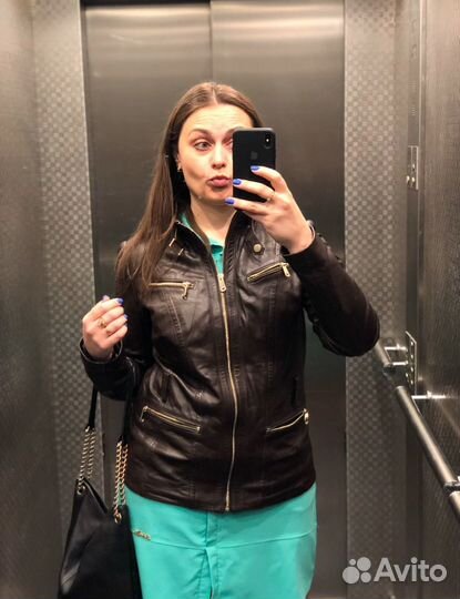 Куртка кожаная женская