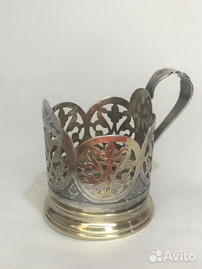 Подстаканник Кубачи серебро 875 проба