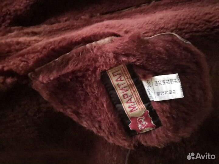 Дубленка натуральная на девочку 6-8 лет