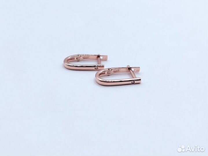 Серьги с фианитами