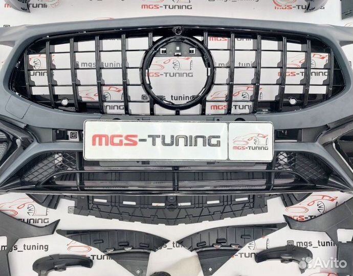 Обвес в стиле CLA45 AMG Black для Mercedes CLA 118