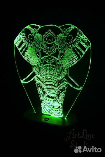 Ночник светодиодный 3D