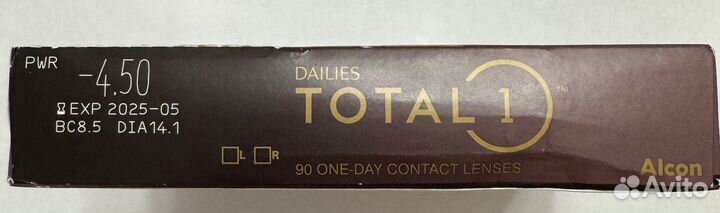 Линзы Alcon Dailies Total 1 - 90 штук