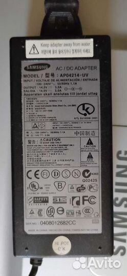 Блок питания Samsung + Монитор