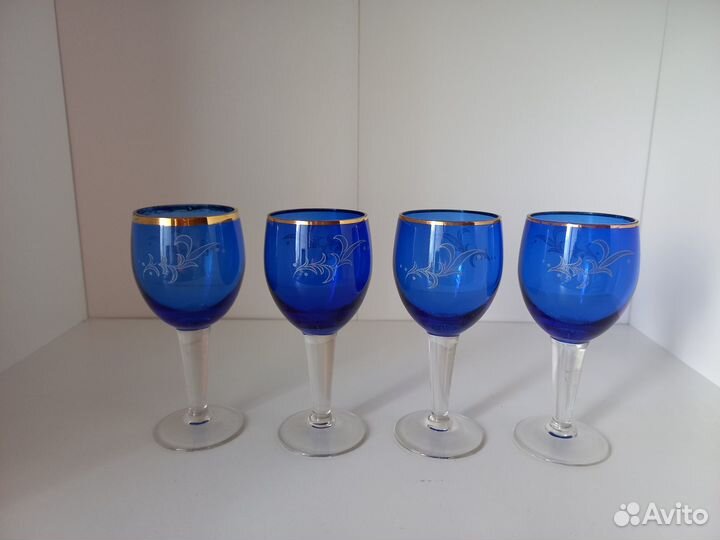 Рюмки Цветное стекло СССР