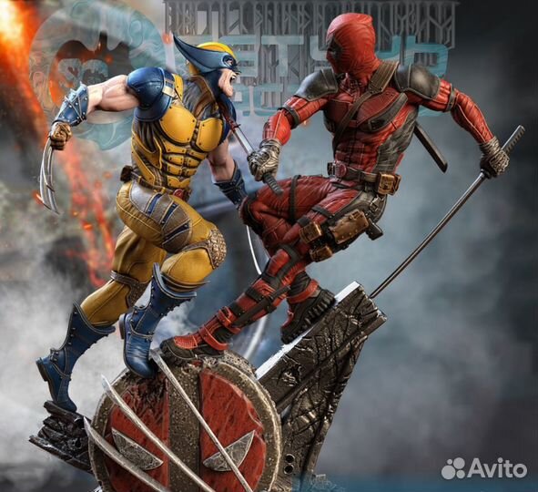 Фигурка Дэдпул и Росомаха