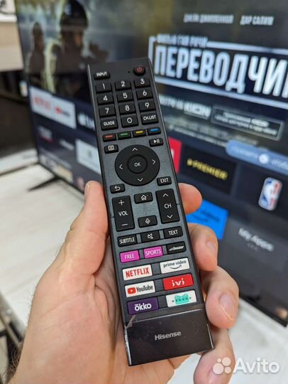 Телевизор hisense 55дюйма (140см) 4к голос
