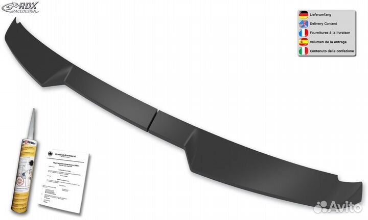 VW Caddy 2020- Спойлер на распашные двери