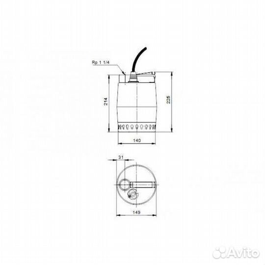 Насос дренажный Grundfos unilift KP 250-AV1