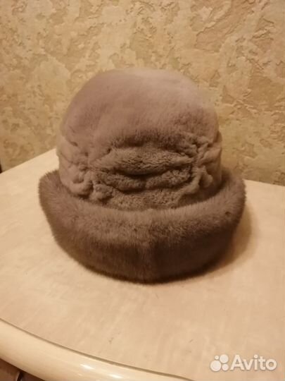 Шапка норковая 58 размер женская
