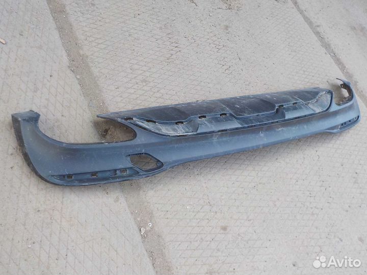 Накладка на бампер mercedes ML-class задний