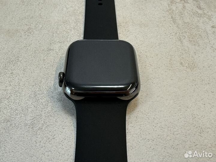 Apple Watch 7 45mm Stainless Steel Black