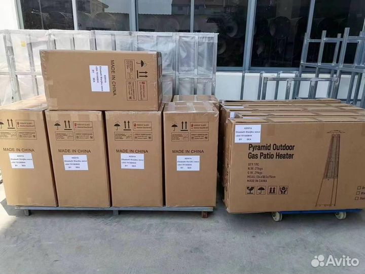 Уличный газовый обогреватель пирамида факел Видео