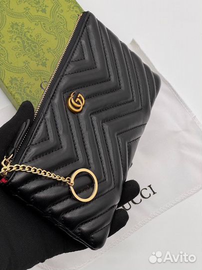 Ключница gucci кожаная