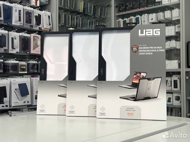 Чехол Uag plyo для MacBook Pro 16’’, прозрачный