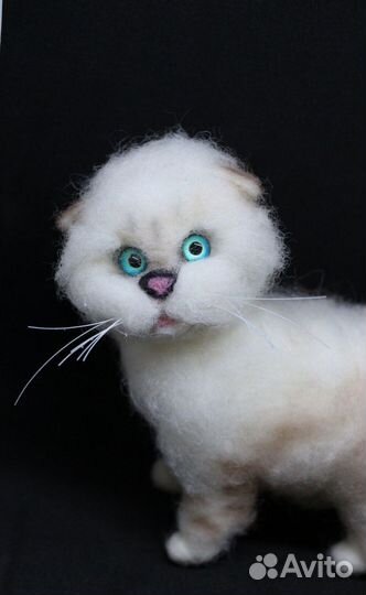 Вислоухая кошка - игрушка ручной работы