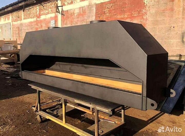 Закрытый мангал для веранды