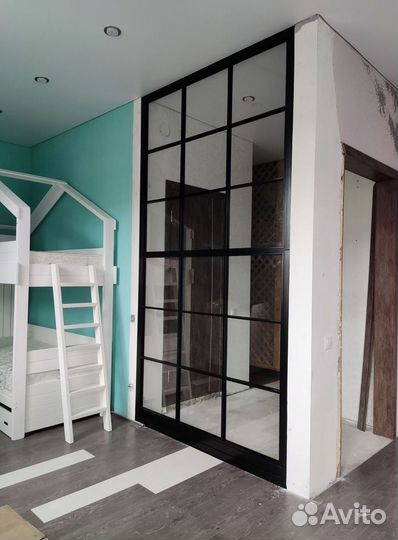 Алюминиевые перегородки лофт