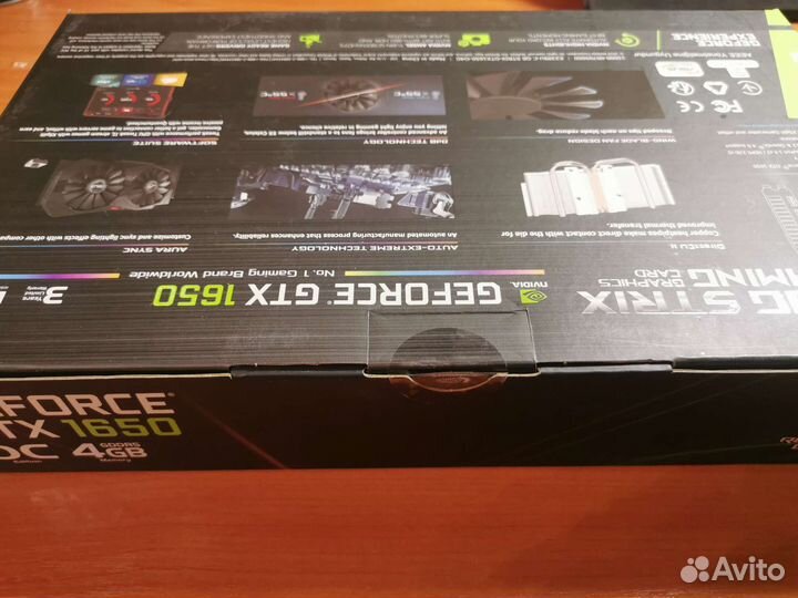 Видеокарта Asus geforce 1650 OC Gaming