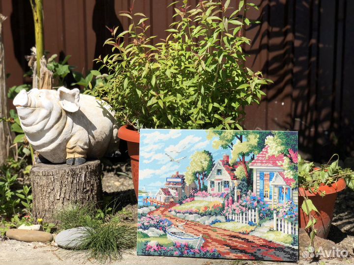 Алмазная мозаика Готовая картина Пейзаж