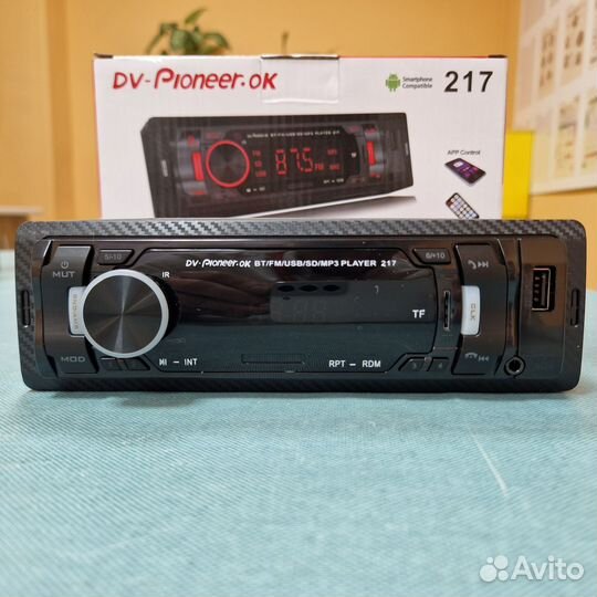 Автомагнитола Pioneer 1 din с блютус/USB/FM