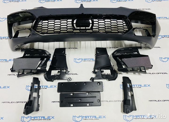 Передний бампер BMW G30 дорест, стиль M5 F90 рест