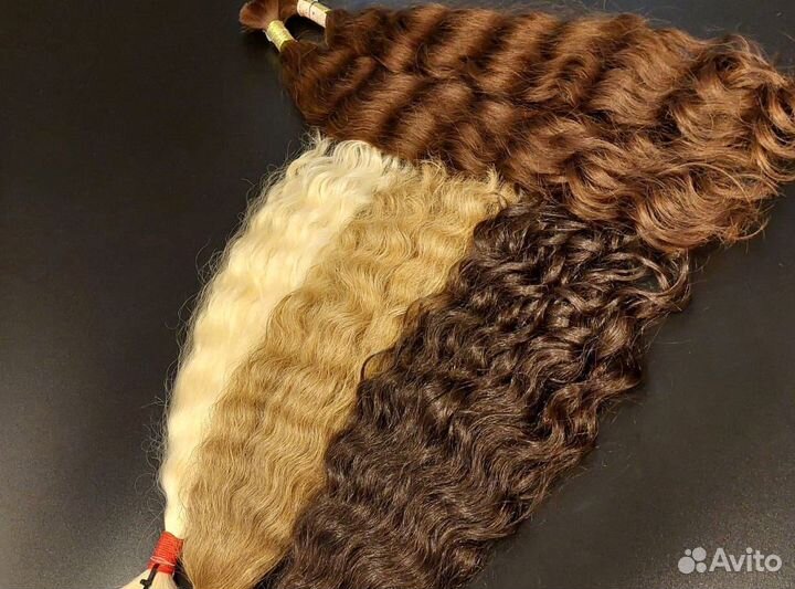 Волосы для наращивания Exclusive +, кудри, опт