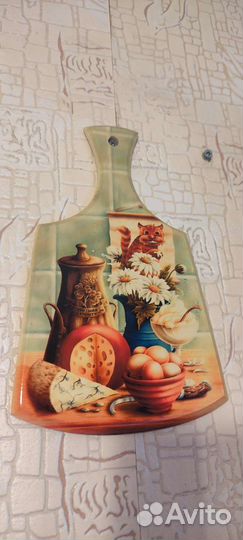 Маски из дерева и досточка декоративная СССР