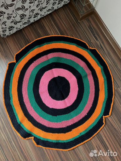 Коврики круглые вязанные