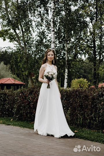 Свадебное платье в пол 42-44