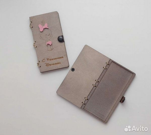 Купюрница из дерева (конверт для денег). Новая