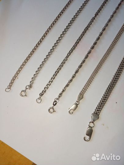 Браслеты, серебро 925 пробы, красивые все