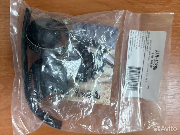 Ram-108bu крепление шара Ram mount на трубу