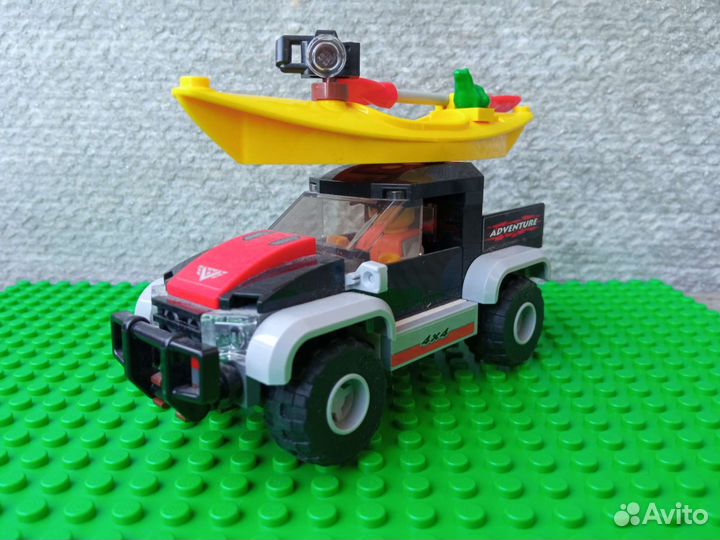 Lego city машина с байдаркой