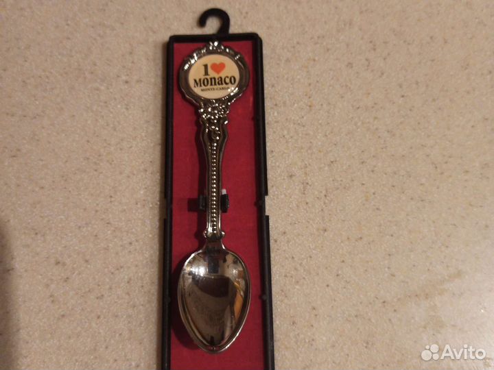 Ложка чайная сувенирная Монте-Карло в футляре