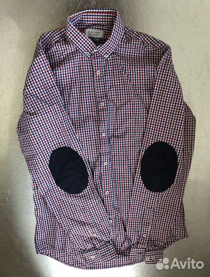 Zara man хлопковая рубашка