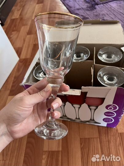 Бокалы 6 штук