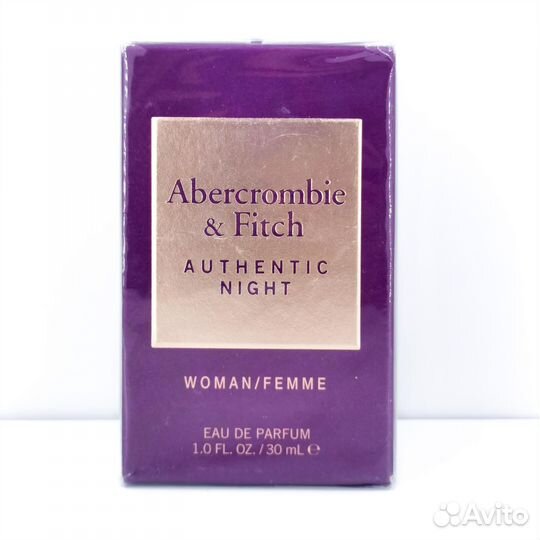 Abercrombie & Fitch Authentic Night 30мл оригинал