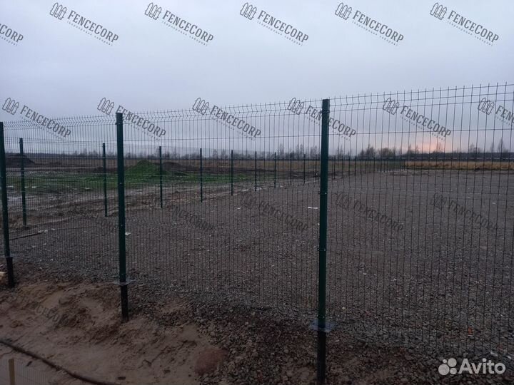 Забор из 3Д Гиттер 4 мм. 1.7 метра