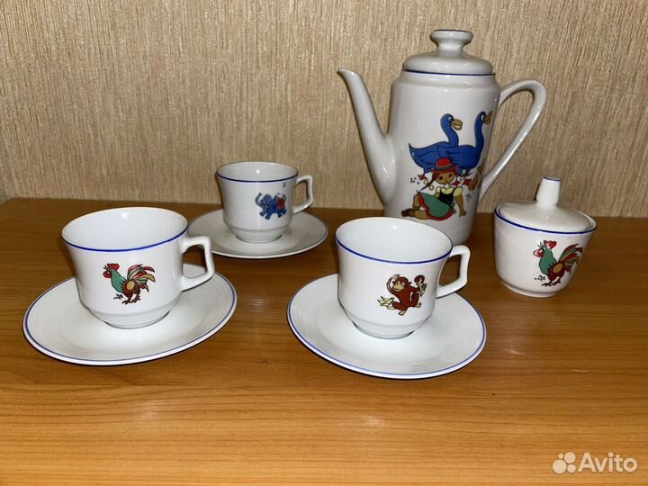 Детский чайный сервиз Khala ГДР 70-х годов из СССР