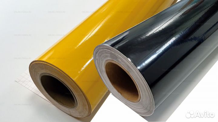 Самоклеящаяся пленка желтая и черная / oracal 551