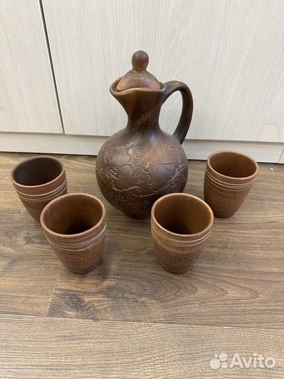 Горшок для запекания,блюдо, бокалы и т.д