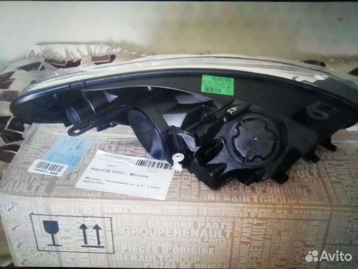 Фара renault fluence