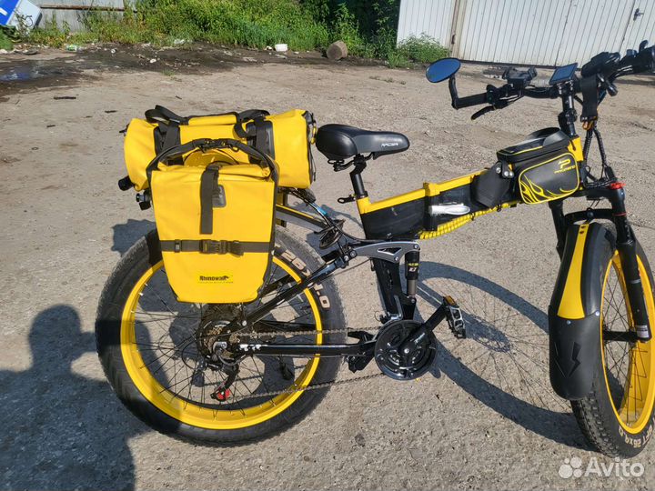Электровелосипед фэтбайк складной