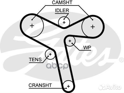 Ремень грм mitsubishi 6B31 5647XS Gates