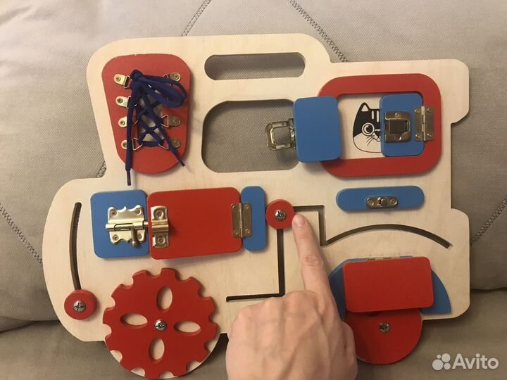 Бизиборд паровозик игрушка для детей