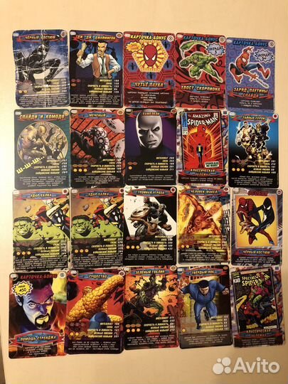 Карточки человек паук