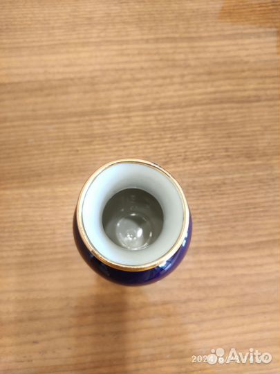 Ваза кобальт, СССР Гжель 50-х