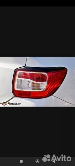 Реснички на фары renault logan 2